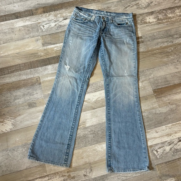 Women’s Plastic by Gly Light wash Flare Bootcut Jeans - Size 29 - Picture 1 of 8
